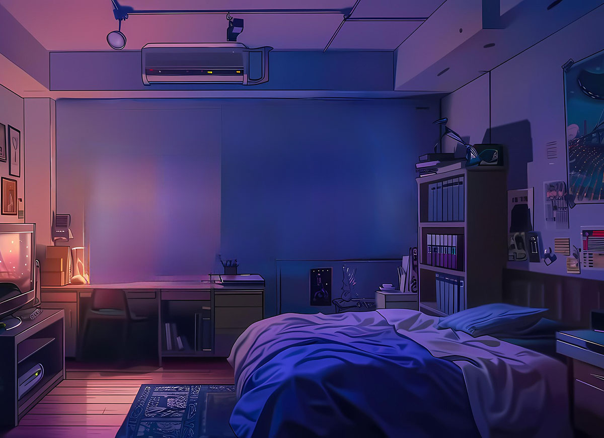 自宅の寝室・ベッドルーム